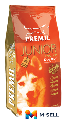 Сухой корм для собак Premil Junior 15 кг - Изображение №1 — Мульти e-магазин M-SELL