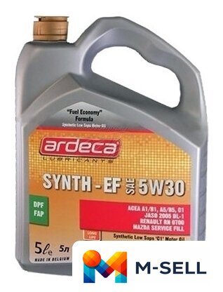 Моторное масло Ardeca SYNTH-EF 5W-30 5л - Изображение №1 — Мульти e-магазин M-SELL