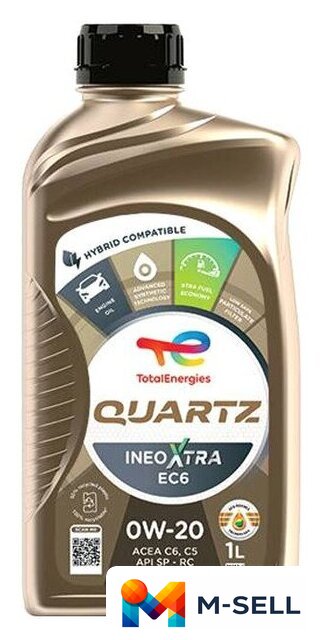 Моторное масло Total Quartz Ineo X.EC6 0W-20 1л - Изображение №1 — Мульти e-магазин M-SELL