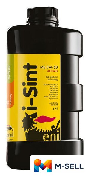 Моторное масло Eni i-Sint MS 5W-30 4л - Изображение №1 — Мульти e-магазин M-SELL