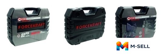 Универсальный набор инструментов ForceKraft FK-4821-5 (82 предмета) - Изображение №2 — Мульти e-магазин M-SELL