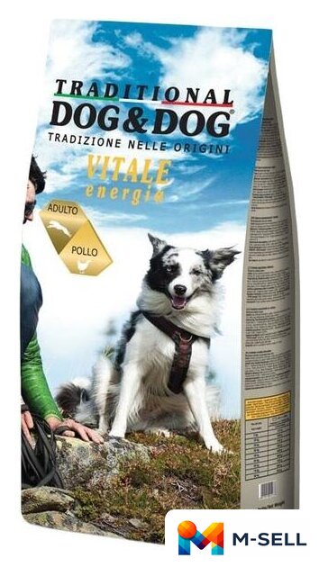 Сухой корм для собак Dog&Dog Adult Traditional Vitale Energia 20 кг - Изображение №1 — Мульти e-магазин M-SELL
