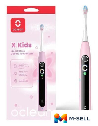 Электрическая зубная щетка Oclean X Kids (розовый) - Изображение №1 — Мульти e-магазин M-SELL