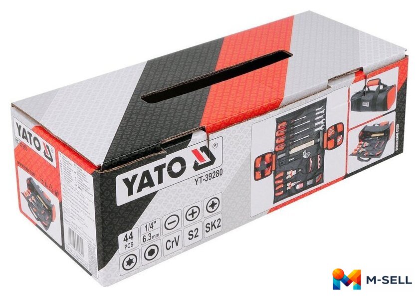 Набор домашнего мастера Yato YT-39280 44 предмета - Изображение №4 — Мульти e-магазин M-SELL