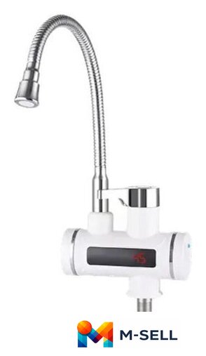 Проточный электрический водонагреватель-кран Unipump BEF-001-02 с дисплеем и гибким изливом - Изображение №1 — Мульти e-магазин M-SELL