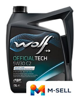 Моторное масло Wolf Official Tech 5W-30 C2 4л - Изображение №1 — Мульти e-магазин M-SELL