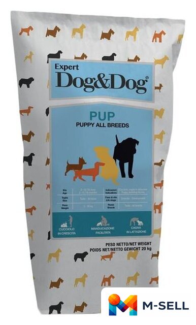 Сухой корм для собак Dog&Dog Expert Puppy All Breeds Pup 20 кг - Изображение №1 — Мульти e-магазин M-SELL