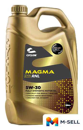Моторное масло Cyclon Magma Syn RNL 5W-30 5л - Изображение №1 — Мульти e-магазин M-SELL