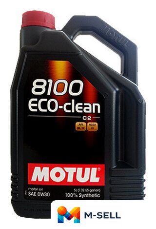 Моторное масло Motul 8100 Eco-clean 0W-30 5л - Изображение №1 — Мульти e-магазин M-SELL
