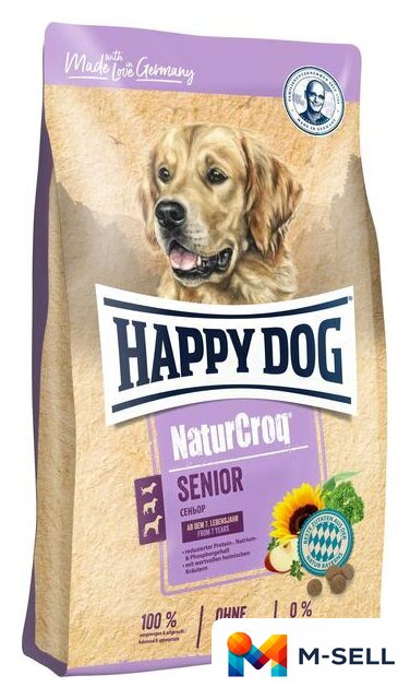 Сухой корм для собак Happy Dog NaturCroq Senior 15 кг - Изображение №1 — Мульти e-магазин M-SELL