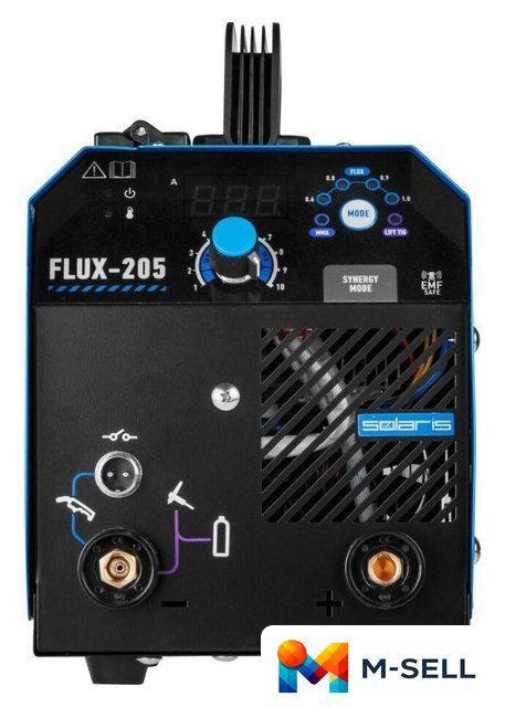 Сварочный инвертор Solaris FLUX-205 SL5721-9 (new) - Изображение №6 — Мульти e-магазин M-SELL