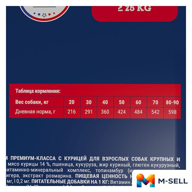 Сухой корм для собак Brit Premium Dog Adult Large and Giant для взрослых собак крупных и гигантских пород с курицей 15 кг - Изображение №3 — Мульти e-магазин M-SELL