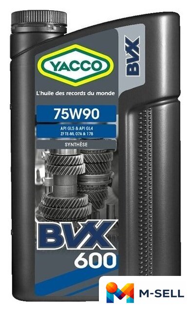 Трансмиссионное масло Yacco BVX 600 75W-90 2л - Изображение №1 — Мульти e-магазин M-SELL