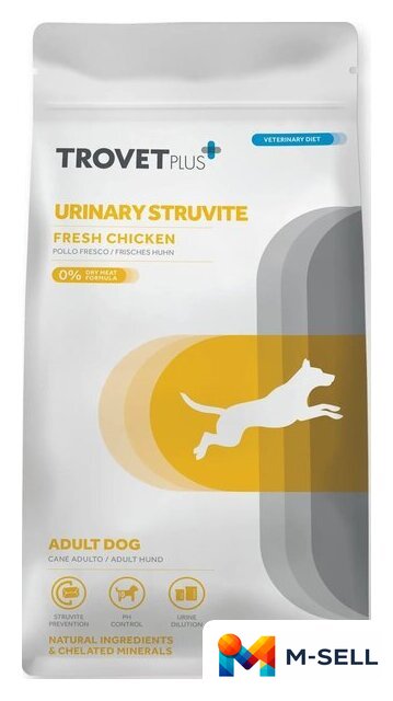 Сухой корм для собак Trovet Plus Adult Dog Urinary Struvite Fresh Chicken (3кг) - Изображение №1 — Мульти e-магазин M-SELL