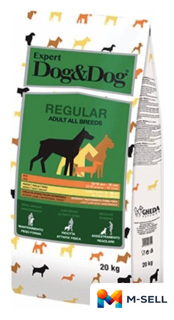 Сухой корм для собак Dog&Dog Expert Adult All Breed Regular 20 кг - Изображение №1 — Мульти e-магазин M-SELL
