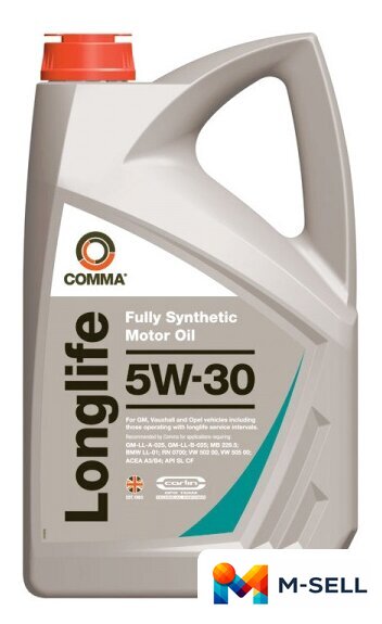 Моторное масло Comma Long Life 5W-30 4л - Изображение №1 — Мульти e-магазин M-SELL