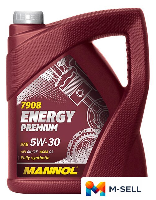 Моторное масло Mannol Energy Premium 5W-30 API SN/CF 5л [MN7908-5] - Изображение №1 — Мульти e-магазин M-SELL