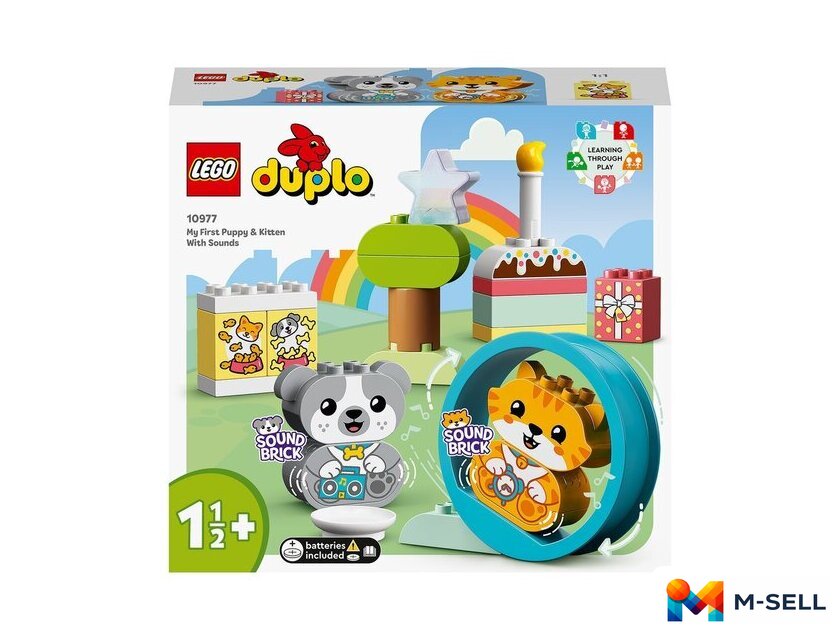 Конструктор LEGO Duplo 10977 Мой первый щенок и котёнок и их звуки - Изображение №7 — Мульти e-магазин M-SELL