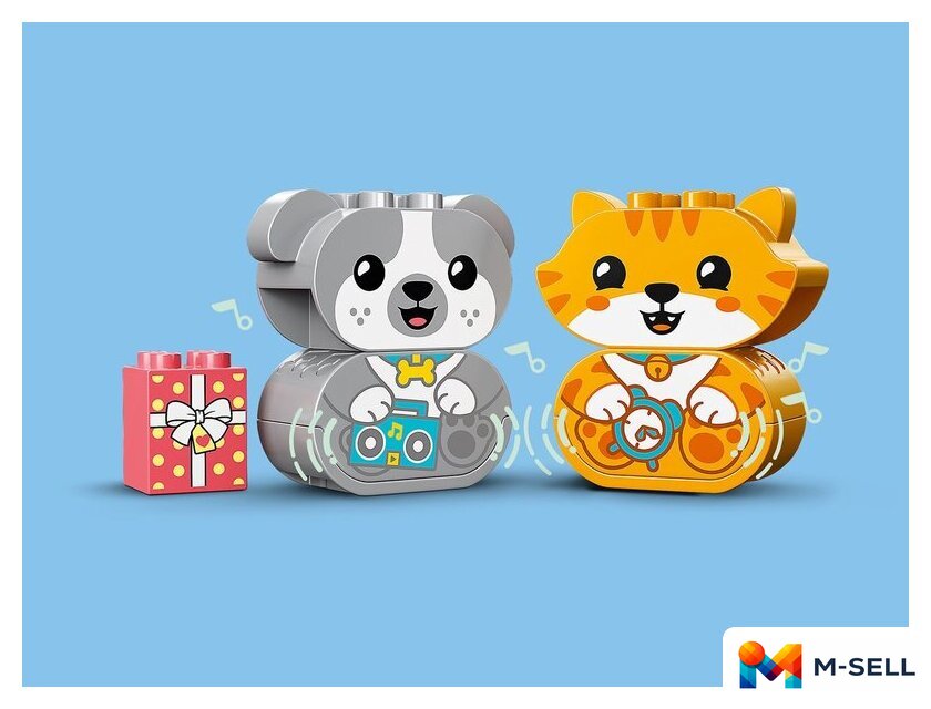 Конструктор LEGO Duplo 10977 Мой первый щенок и котёнок и их звуки - Изображение №3 — Мульти e-магазин M-SELL