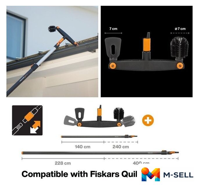 Очиститель желобов Fiskars 1001414 - Изображение №3 — Мульти e-магазин M-SELL