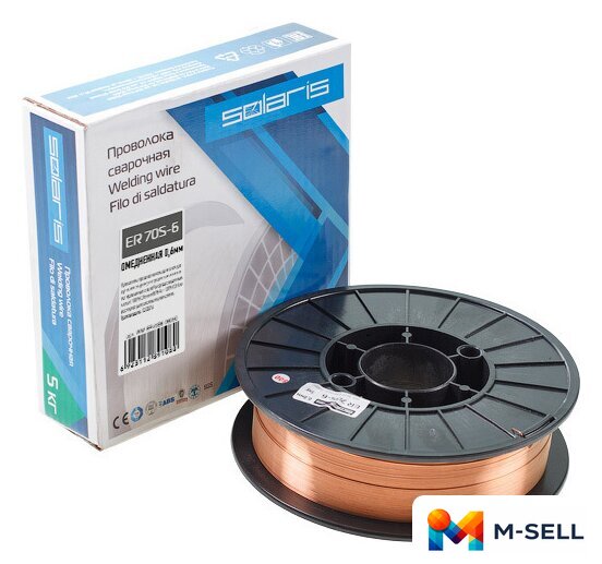 Сварочная проволока  Solaris ER 70S-6 WM-ER70S6-06050 - Изображение №1 — Мульти e-магазин M-SELL