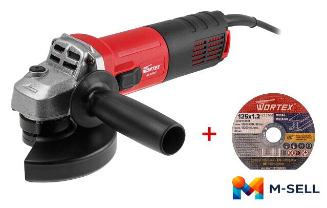 Угловая шлифмашина Wortex AG 1209-3 0329155 - Изображение №1 — Мульти e-магазин M-SELL