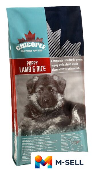 Сухой корм для собак Chicopee Puppy Lamb & Rice 15 кг - Изображение №1 — Мульти e-магазин M-SELL