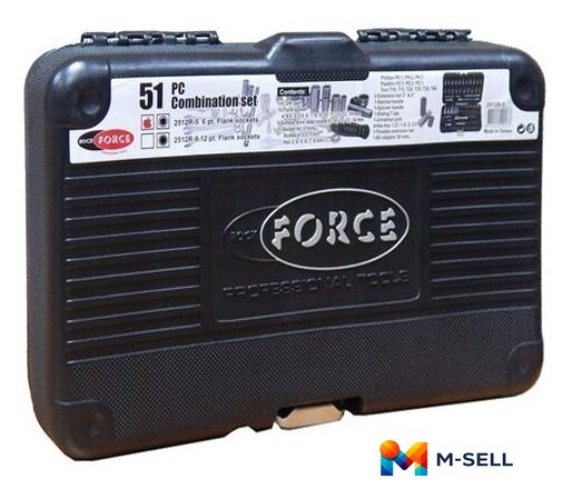 Универсальный набор инструментов RockForce RF-2512-5 (51 предмет) - Изображение №2 — Мульти e-магазин M-SELL