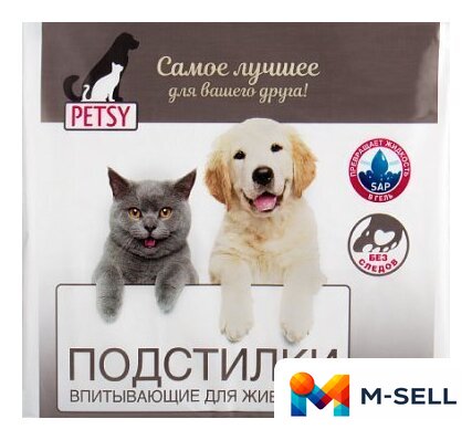 Одноразовая пеленка Modum Petsy Super 60x90 (70 шт) - Изображение №1 — Мульти e-магазин M-SELL