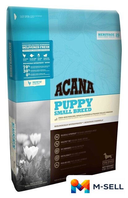 Сухой корм для собак Acana Puppy Small Breed 6 кг - Изображение №1 — Мульти e-магазин M-SELL
