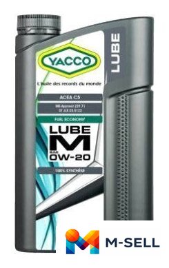 Моторное масло Yacco Lube M 0W-20 1л - Изображение №1 — Мульти e-магазин M-SELL