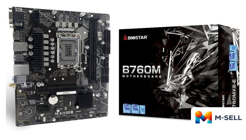 Материнская плата BIOSTAR B760MX2-E Ver. 6.1 - Изображение №2 — Мульти e-магазин M-SELL