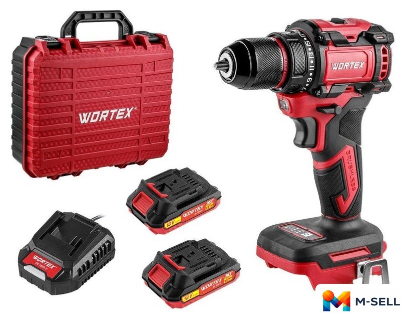 Дрель-шуруповерт Wortex BD 2025 DLi ALL1 1329836 (с 2-мя АКБ, кейс) - Изображение №1 — Мульти e-магазин M-SELL
