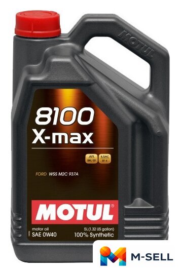 Моторное масло Motul 8100 X-Max 0W-40 5л - Изображение №1 — Мульти e-магазин M-SELL