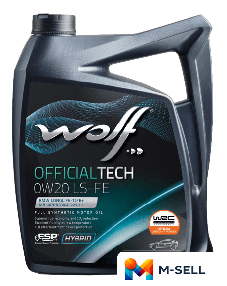 Моторное масло Wolf OfficialTech 0W-20 LS-FE 4л - Изображение №1 — Мульти e-магазин M-SELL