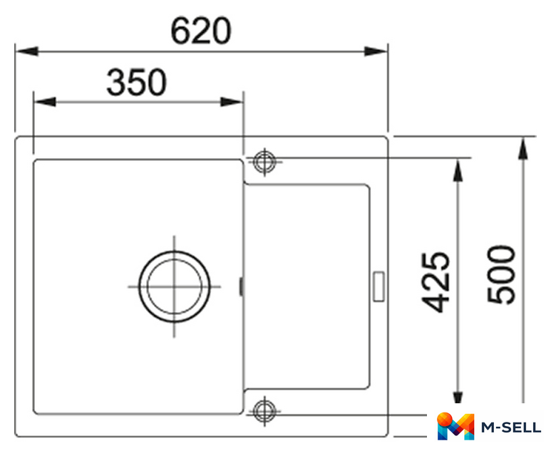 Кухонная мойка Franke MRG 611С (бежевый) - Изображение №2 — Мульти e-магазин M-SELL
