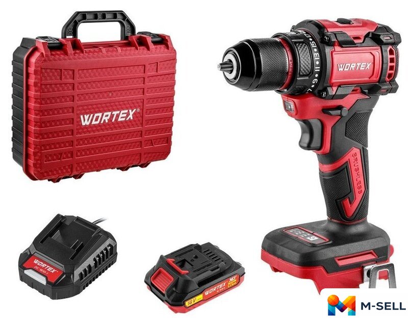 Дрель-шуруповерт Wortex BD 2025 DLi ALL1 1329835 (с 1-им АКБ, кейс) - Изображение №1 — Мульти e-магазин M-SELL