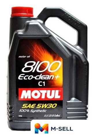 Моторное масло Motul 8100 Eco-clean+ 5W30 C1 5л - Изображение №1 — Мульти e-магазин M-SELL