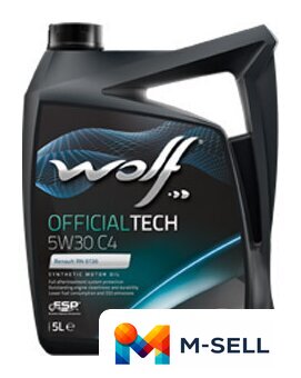 Моторное масло Wolf Official Tech 5W-30 C4 5л - Изображение №1 — Мульти e-магазин M-SELL