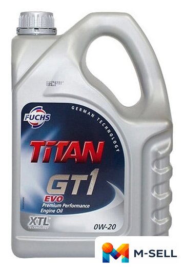 Моторное масло Fuchs Titan GT1 Pro V 0W-20 5л - Изображение №1 — Мульти e-магазин M-SELL