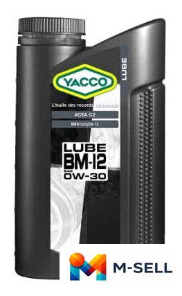 Моторное масло Yacco Lube BM12 0W-30 1л - Изображение №1 — Мульти e-магазин M-SELL