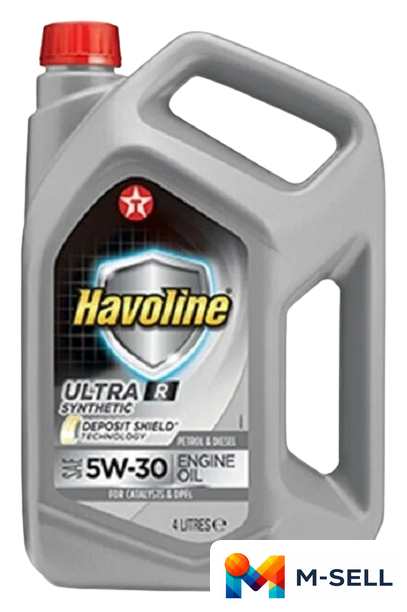 Моторное масло Texaco Havoline Ultra R 5W-30 4л - Изображение №1 — Мульти e-магазин M-SELL