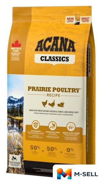 Сухой корм для собак Acana Classics Prairie Poultry 14.5 кг - Изображение №2 — Мульти e-магазин M-SELL