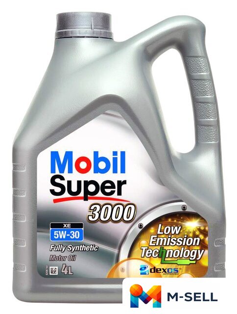 Моторное масло Mobil Super 3000 XE 5W-30 4л - Изображение №1 — Мульти e-магазин M-SELL