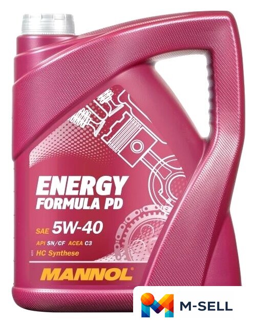 Моторное масло Mannol Energy Formula PD 5W-40 5л - Изображение №1 — Мульти e-магазин M-SELL