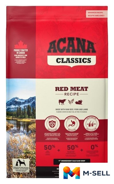 Сухой корм для собак Acana Red Meat (говядина) 14.5 кг - Изображение №1 — Мульти e-магазин M-SELL
