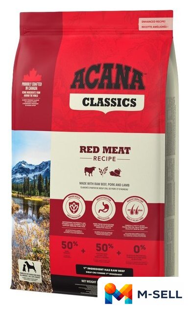 Сухой корм для собак Acana Red Meat (говядина) 14.5 кг - Изображение №2 — Мульти e-магазин M-SELL