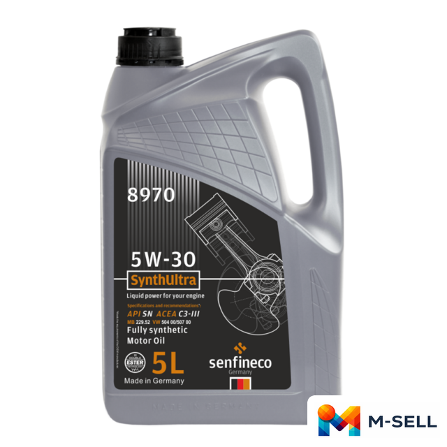 Моторное масло Senfineco SynthUltra 5W-30 API SN ACEA C3-III, 5л - Изображение №1 — Мульти e-магазин M-SELL