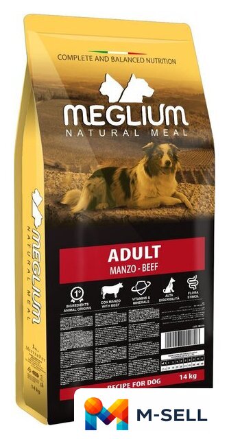 Сухой корм для собак Meglium Dog Adult Gold MS1314 14 кг - Изображение №1 — Мульти e-магазин M-SELL