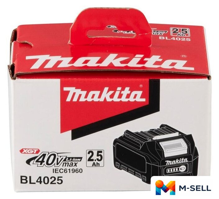 Аккумулятор Makita BL4025 191B36-3 (40В/2.5 Ah) - Изображение №13 — Мульти e-магазин M-SELL